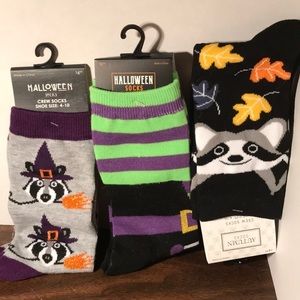 4 pairs crew Halloween set shoes sz 4-10